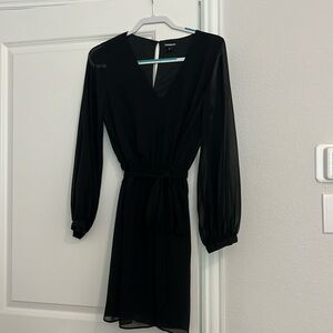 New express sheer lined dress